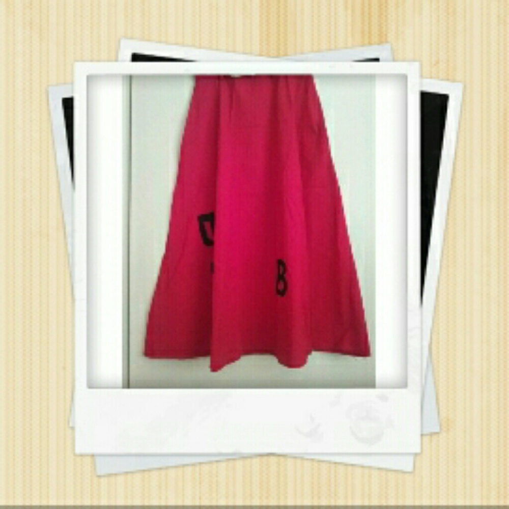 Vintage sas'sa hot red skirt